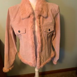Pink Leather Wilson’s Suede Jacket